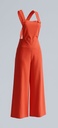 Deep Orange Chino Wide-Leg Jumpsuit