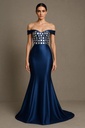 Mirror Appliqué Mermaid Dress