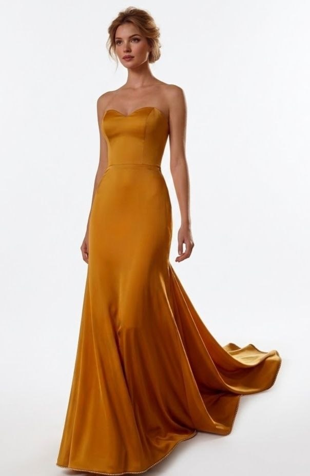 Marigold Strapless Mermaid Dress